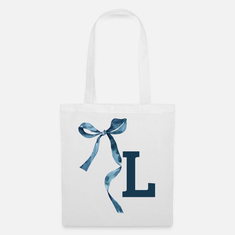 Monogramme l idée cadeau  - Sac en tissu - blanc