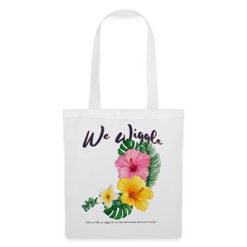 We Wiggle Hibiscus Tropical Flower - Tote Bag - white - Front