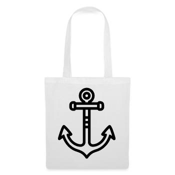 ancre - Sac en tissu - blanc - Devant