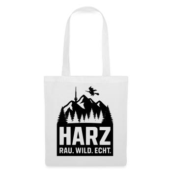 harz wild rau echt - Stoffbeutel - Weiß - Vorne
