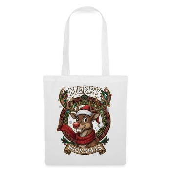 Rentier Rudolph Comic - Weihnachtsgeschenk - Stoffbeutel - Weiß - Vorne