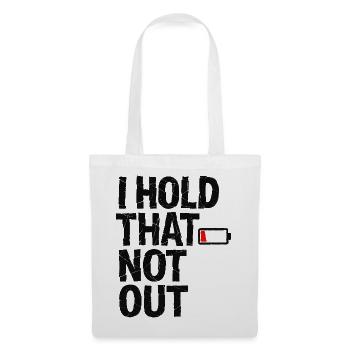 Denglisch Lustig I Hold That Not Out - Stoffbeutel - Weiß - Vorne