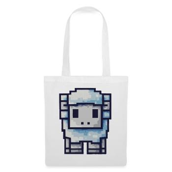 Pixel Sheep - Design rétro mignon - Sac en tissu - blanc - Devant