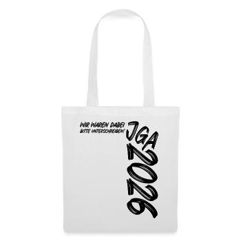 Bachelor Party 2026 - We were there - Please sign! - Tote Bag - white - Front