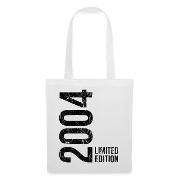 22e anniversaire – année de naissance 2004 - Sac en tissu - blanc - Devant