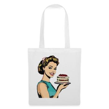 Baking Cake Baking Queen Baking Fairy Baker Pop Art - Tote Bag - white - Front
