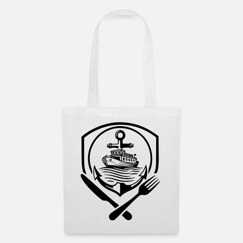 Restaurant Boatman Logo - Tote Bag - white