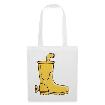 Bottes de pluie de sous-marin / Bottes jaunes de sous-marin - Sac en tissu - blanc - Devant
