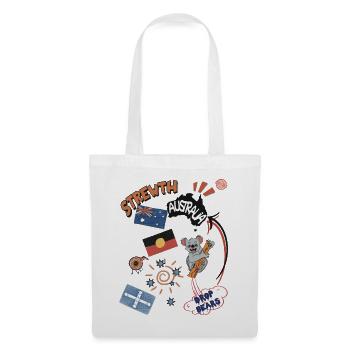 Australische Collage Strewth & Drop bears - Stoffbeutel - Weiß - Vorne