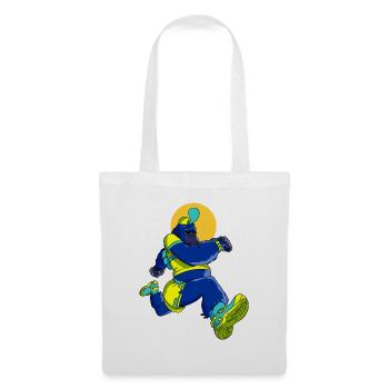 Blue Gorilla runner - Tote Bag - white - Front