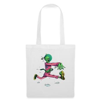 Zombie Runner Neon Pop - Stoffbeutel - Weiß - Vorne
