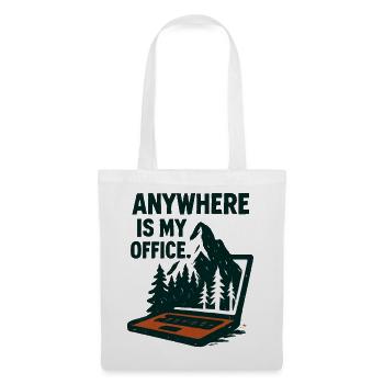 Office Nature Telecommuting Mountain - Tote Bag - white - Front