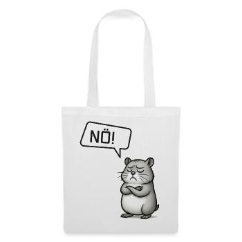 Nö! Hamster – Kleiner Sturkopf sagt Nein - Stoffbeutel - Weiß - Vorne