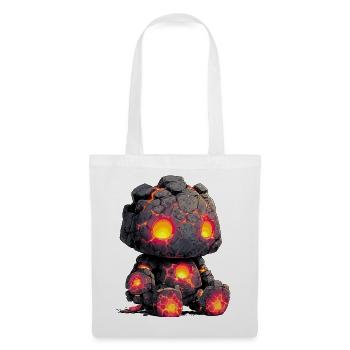 Enfant Héros de Pierre Golem de Lave - Sac en tissu - blanc - Devant