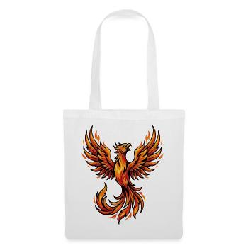 Majestic Fire Phoenix Mascot Rising Art - Tote Bag - white - Front