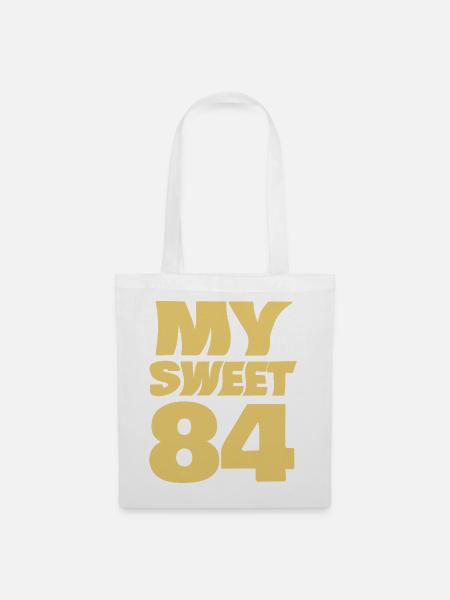 Sweet 84 - Stoffbeutel - Weiß