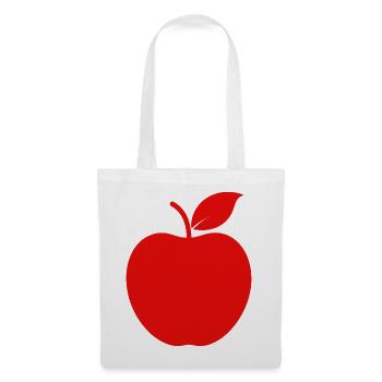 Apfel - Stoffbeutel - Weiß - Vorne