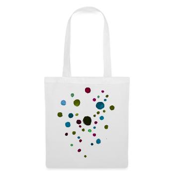 Dots Pattern - Dark Colors / Watercolor - Tote Bag - white - Front