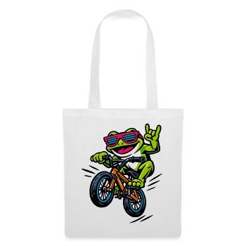 Frog BMX Neon Party with Sunglasses - Tote Bag - white - Front