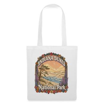 Indiana Dunes Travel – USA Dünen Motiv - Stoffbeutel - Weiß - Vorne