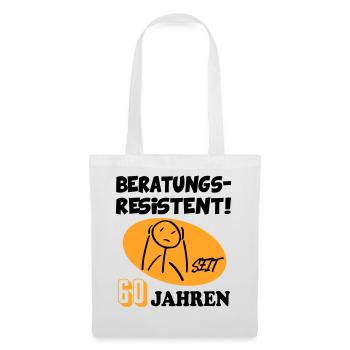 Comic Geburtstag 60 Jahre Happy Birthday - Stoffbeutel - Weiß - Vorne