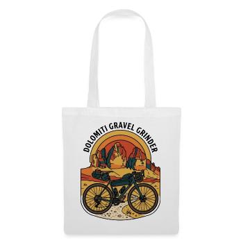 Dolomiti Gravel Grinder Retro-Motorrad - Stoffbeutel - Weiß - Vorne