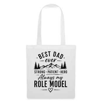 Best Dad Role Model in Mountains - Tote Bag - white - Front