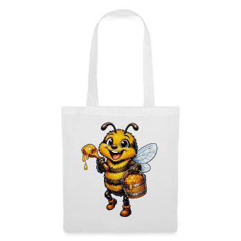 happy bee - Tote Bag - white - Front