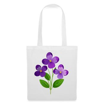 Violets Flower - Tote Bag - white - Front
