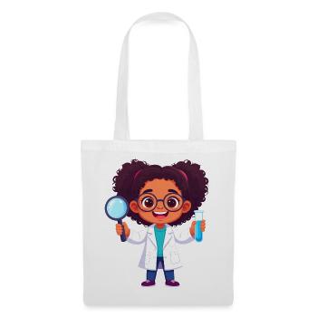 Kawaii Chemist – Art amusant du laboratoire scientifique - Sac en tissu - blanc - Devant