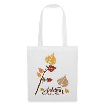 Herbstlaub  - Stoffbeutel - Weiß - Vorne