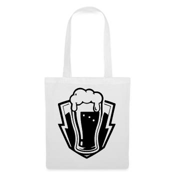 Bierglas Bier - Stoffbeutel - Weiß - Vorne