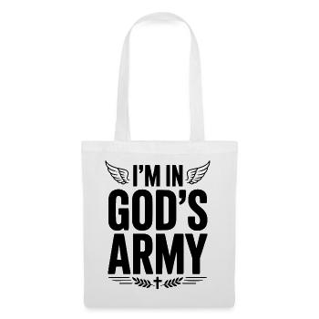 Ich bin in Gottes Armee - Stoffbeutel - Weiß - Vorne