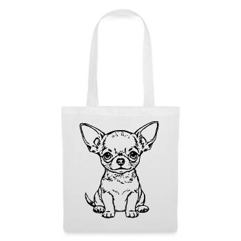 Chihuahua Geschenk Hundeliebhaber  - Stoffbeutel - Weiß - Vorne