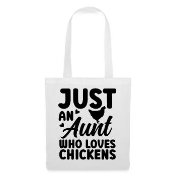 Huhn Tante Statement - Stoffbeutel - Weiß - Vorne