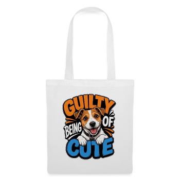 Jack Russell Terrier - Stoffbeutel - Weiß - Vorne