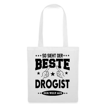Drogist Der Beste der Welt Berufe  Arbeit - Stoffbeutel - Weiß - Vorne