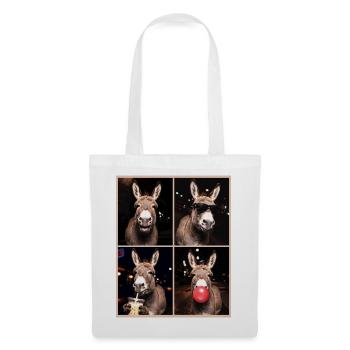 Donkey Esel - Stoffbeutel - Weiß - Vorne