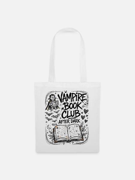 Vampire Book Club – After Dark - Stoffbeutel - Weiß