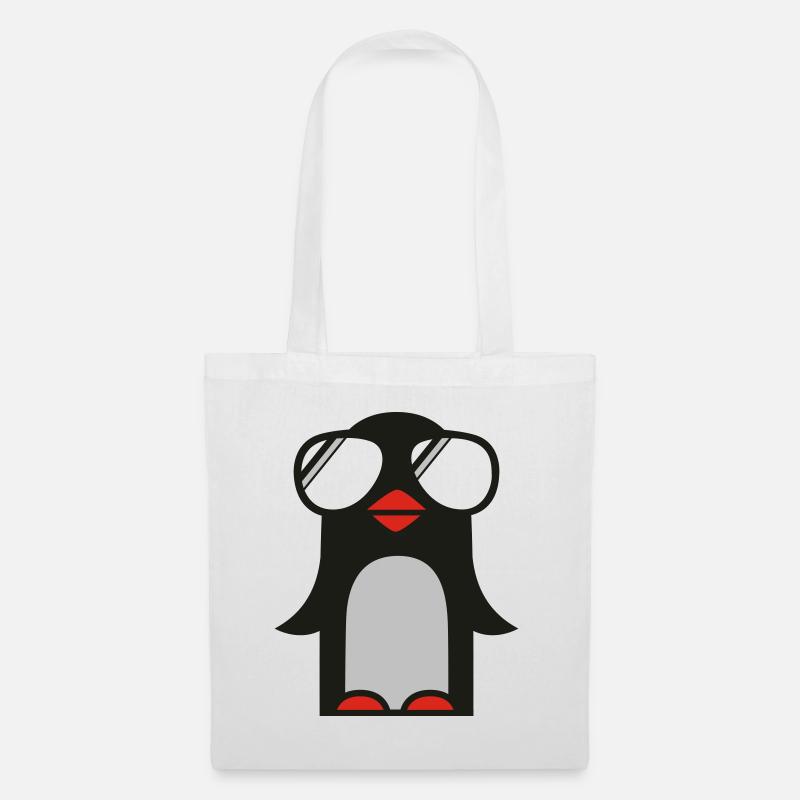 funky pinguin - Stoffbeutel - Weiß
