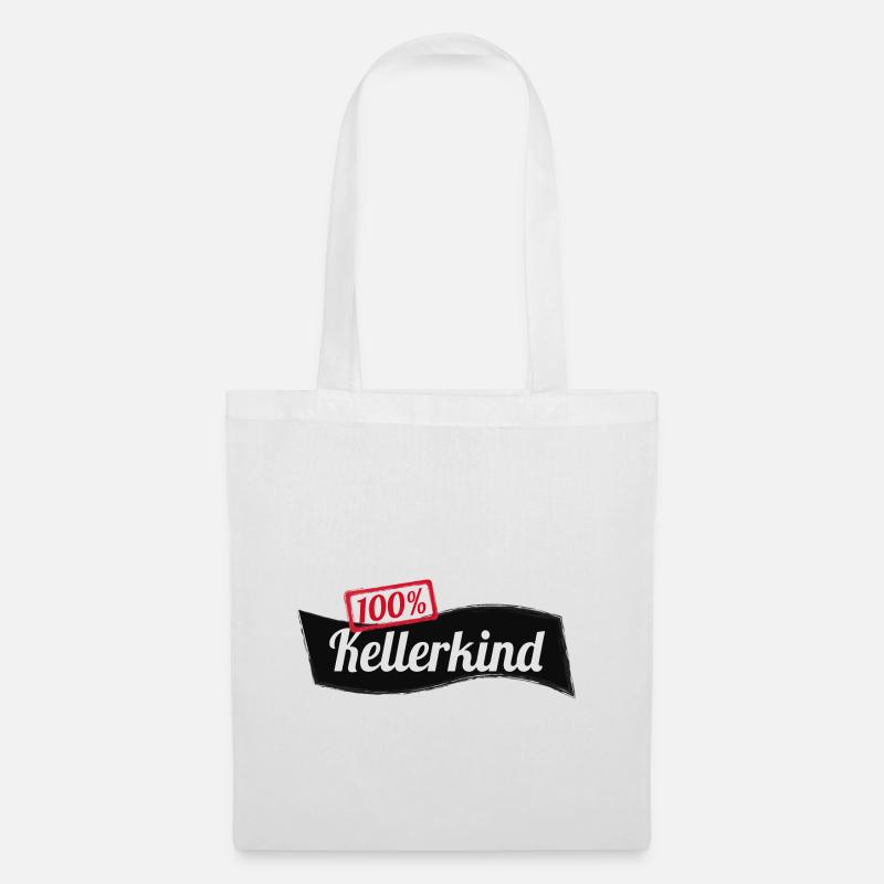 Kellerkind 100% Informatik Student Geschenk - Stoffbeutel - Weiß