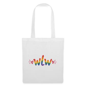 WLW Rainbow Aesthetic – Lesbian Pride Design - Stoffbeutel - Weiß - Vorne