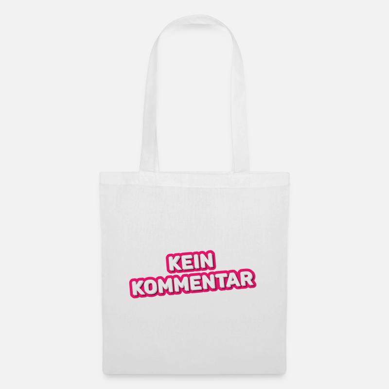 kein Kommentar - Stoffbeutel - Weiß