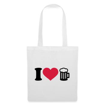 I love beer - Tote Bag - white - Front
