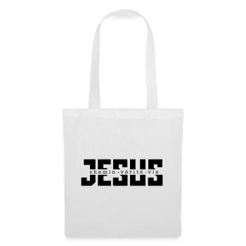 JESUS CHEMIN VERITE - Sac en tissu - blanc - Devant