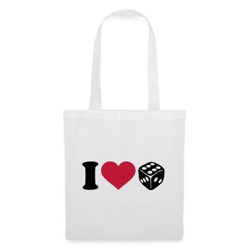 cubes - Sac en tissu - blanc - Devant