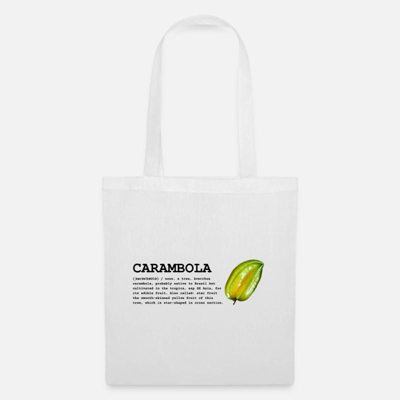Coleção {Saudade da Terrinha} Carambola - Stoffbeutel - Weiß