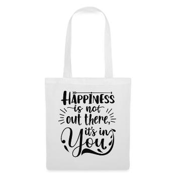 Bonheur en Vous - Sac en tissu - blanc - Devant