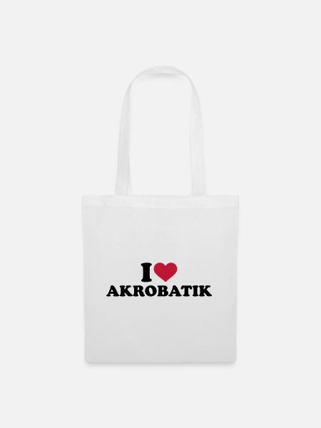 Akrobatik - Stoffbeutel - Weiß