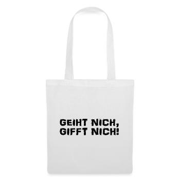 Plattdeutsch - Dialekt - Spruch - Stoffbeutel - Weiß - Vorne